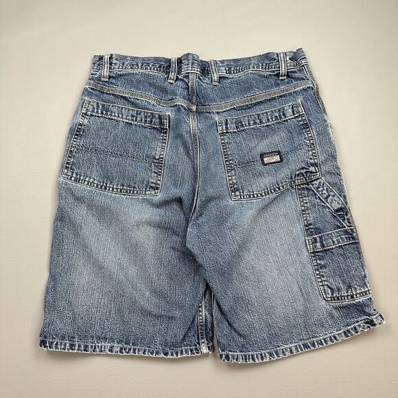 Vintage Arizona Jeans Shorts Mens 34 Denim Carpenter Baggy Relaxed Skate Y2K - Picture 7 of 11